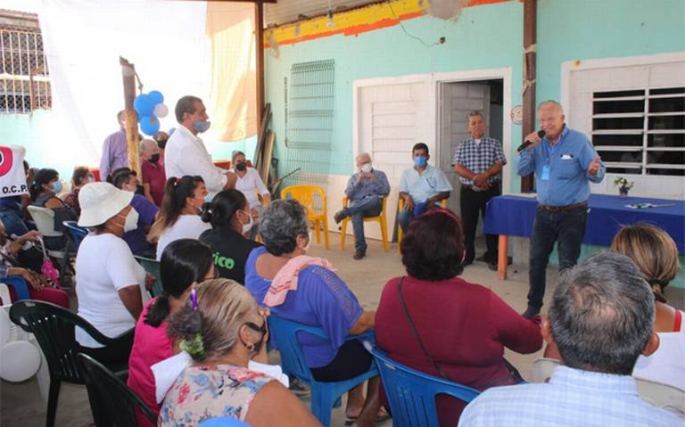 Promete Granier Melo proteger a familias de zonas inundables