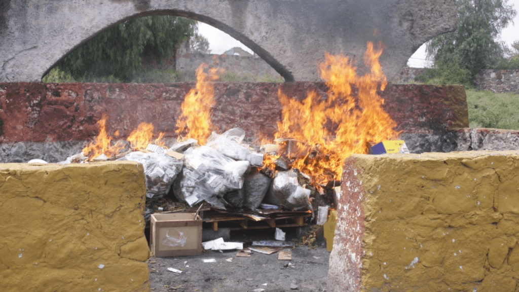 FGR destruyó mas de 5 toneladas de narcóticos y objetos del delito