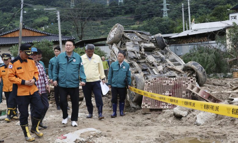 La cifra de muertos por las tormentas en Corea del Sur sube a 40 personas