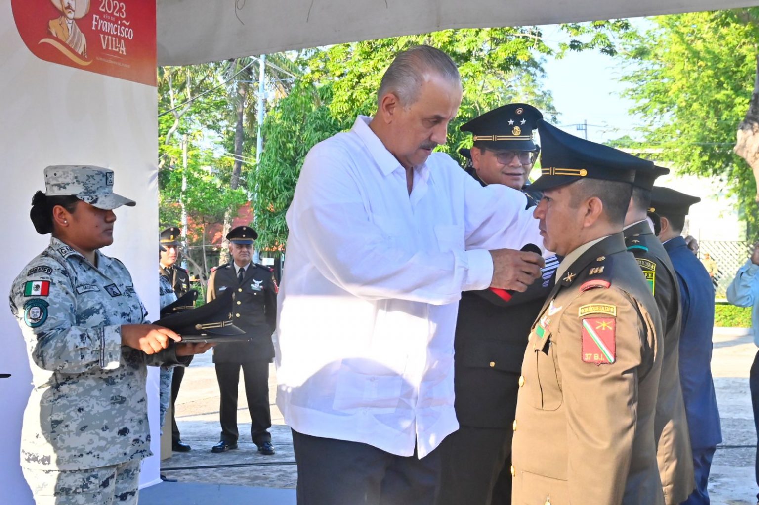 Atestigua Carlos Merino ascenso de personal de 30 Zona Militar