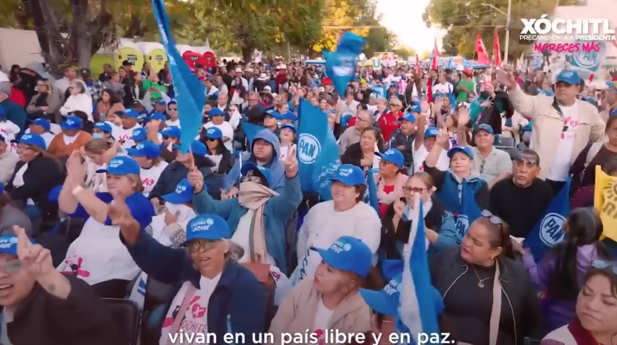 Xóchitl Gálvez Ruiz asegura trabajar con honestidad por la seguridad de ti y tu familia.