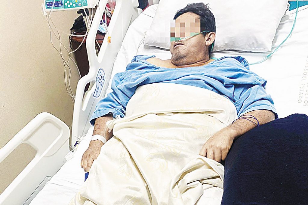 Mala praxis lo tiene en agonía