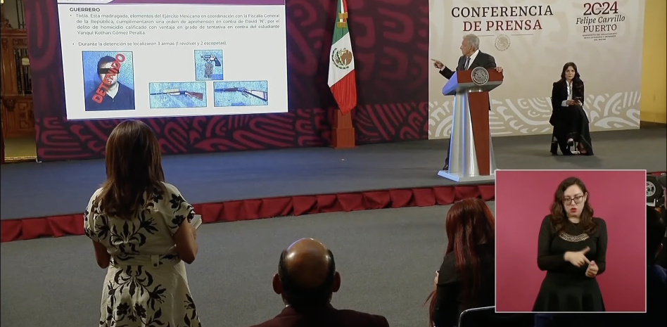 Detenido el policía presunto asesino del normalista de Ayotzinapa, informa AMLO