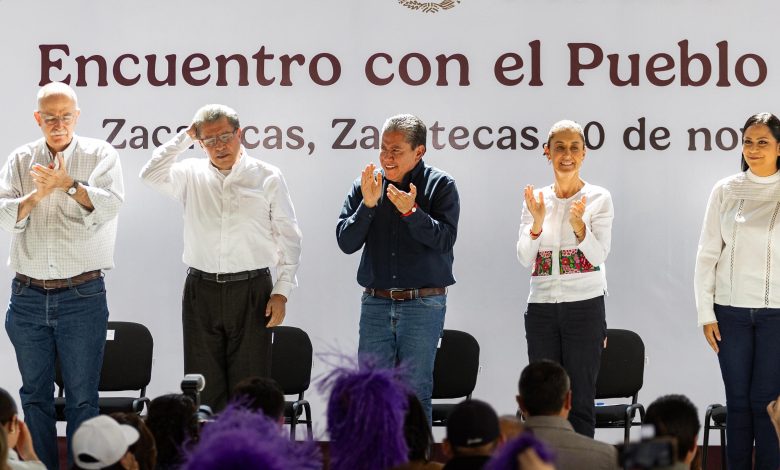 Reconoce Sheinbaum estrategia de seguridad de Zacatecas