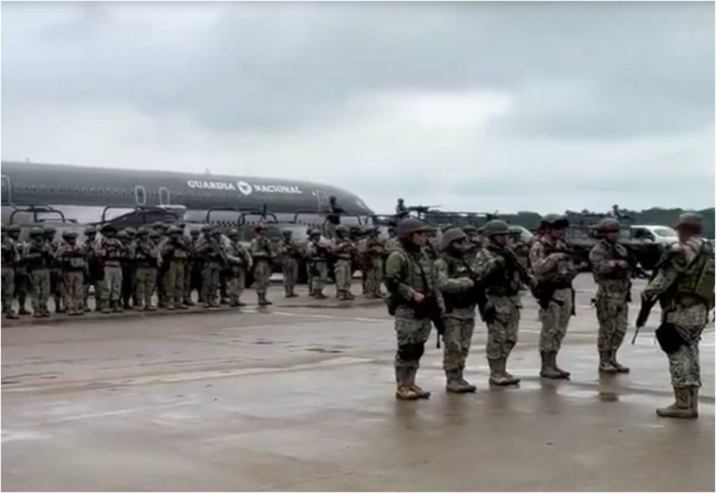 Refuerzan seguridad en Tabasco con llegada de 180 elementos del Ejército