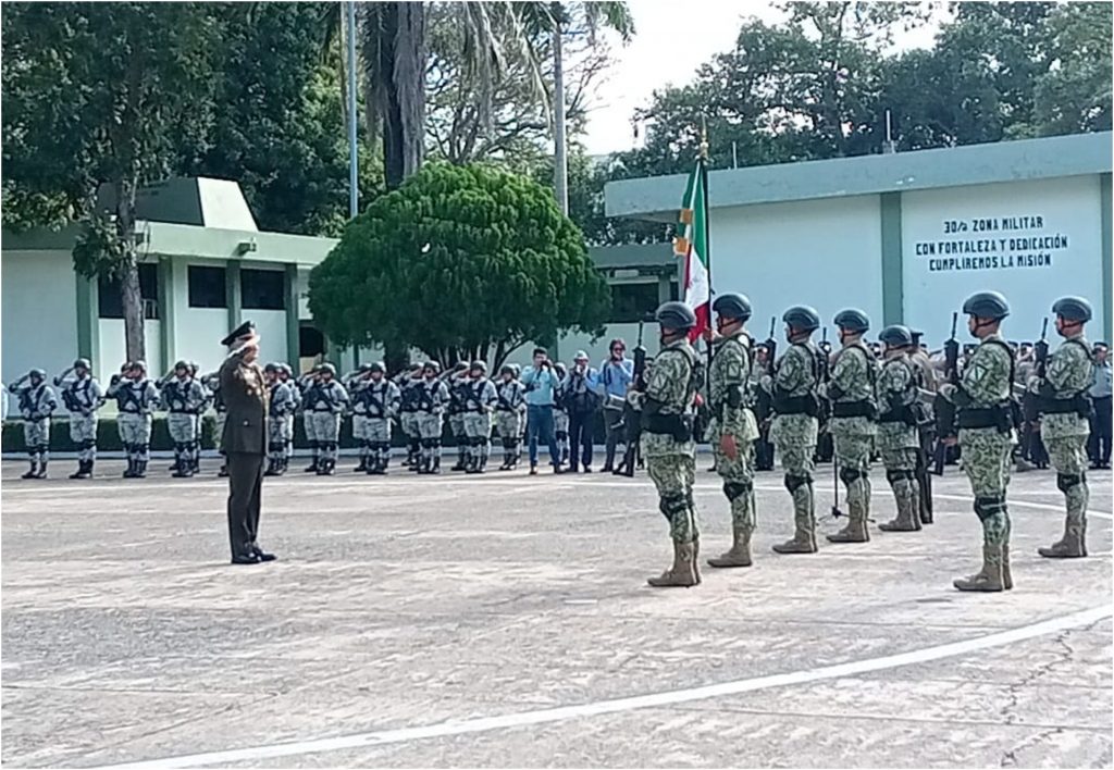 Nuevo comandante asume mando en la 30/a Zona Militar de Tabasco