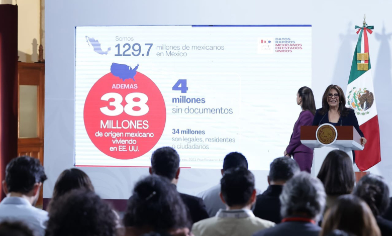 Combaten en la mañanera estereotipos contra mexicanos en EU