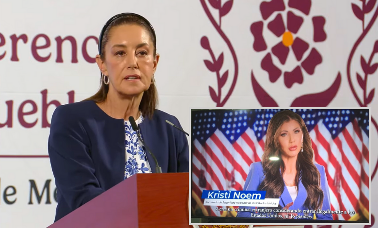 Sheinbaum rechaza spots antiinmigrantes de EU en TV mexicana