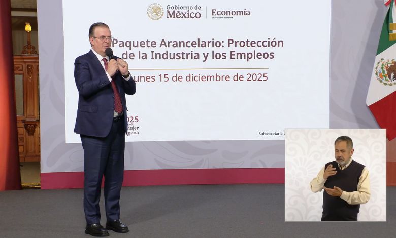 Ebrard presenta Paquete Arancelario