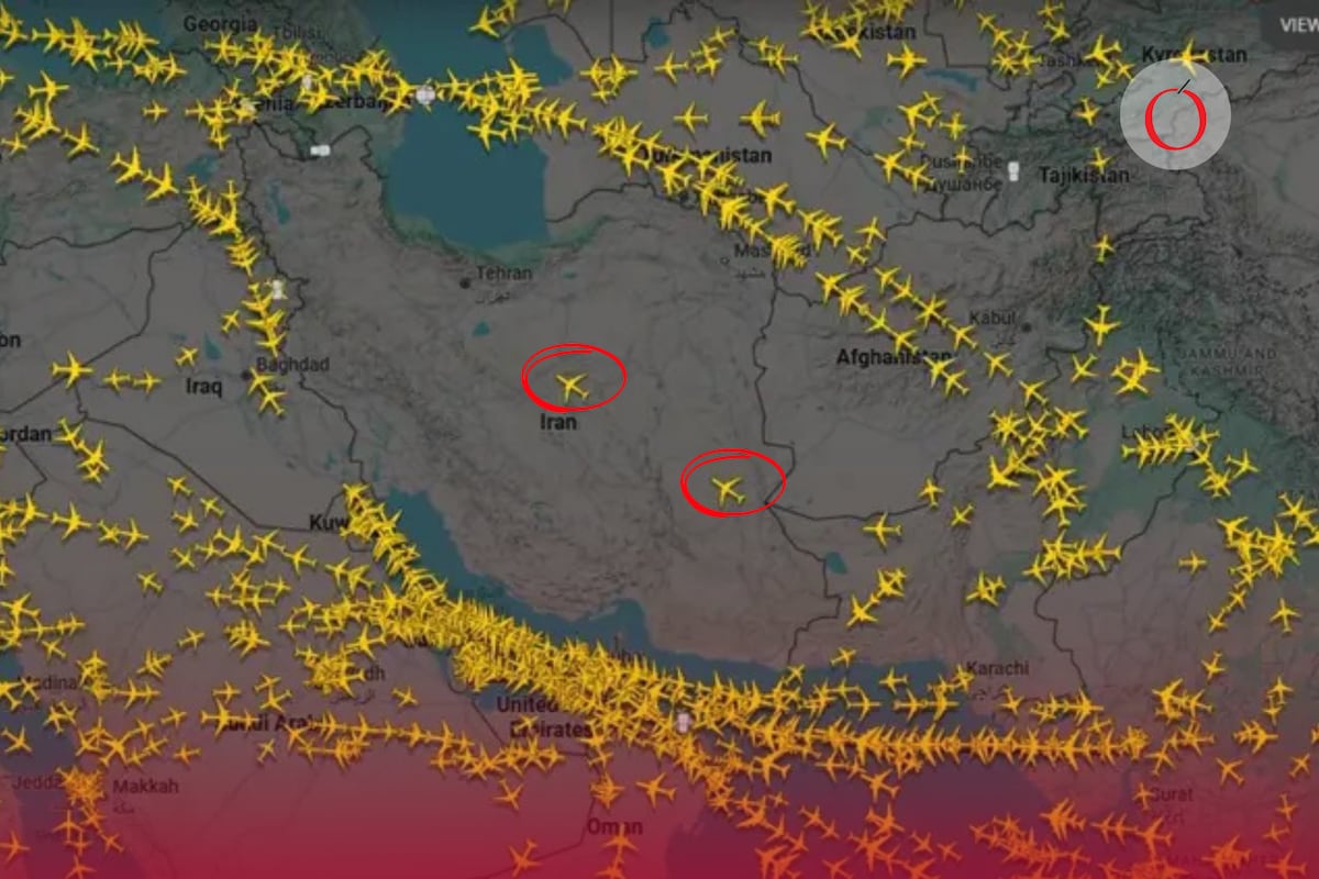 El espacio aéreo de Irán queda vacío… salvo dos aviones de China