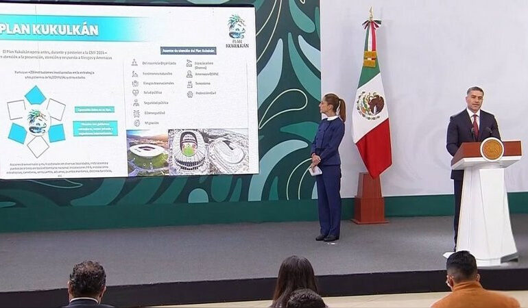 García Harfuch presenta Plan Kukulkán para garantizar la seguridad en México en la Copa del Mundo